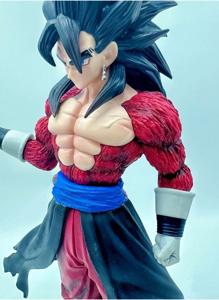 Generic - Dragon Ball Black Hair Goku Super Saiyan Standing Statue Anime Scene Figure Model Ornament Gift - Image 1