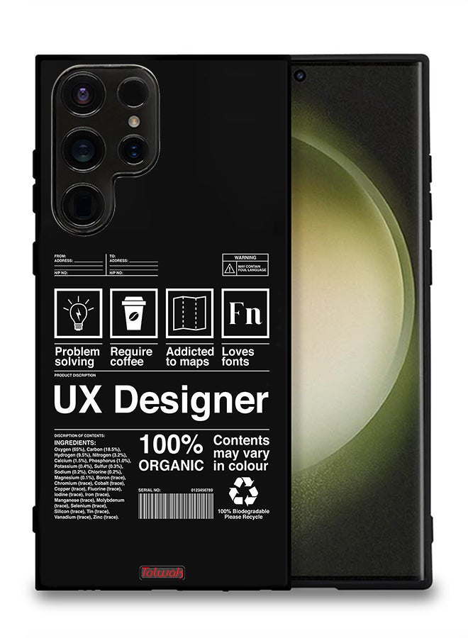 Tolwak Samsung Galaxy S23 Ultra 5G Protective Case Cover Ux Designer Sticker - Image 2