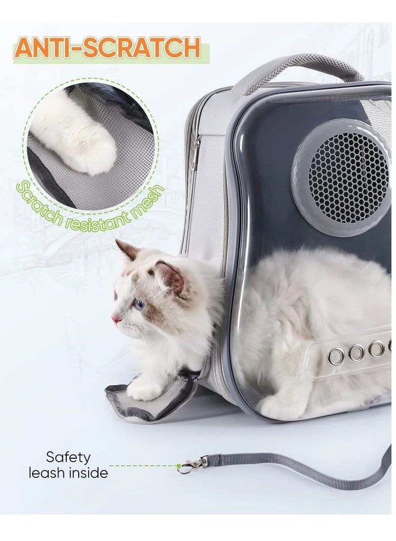 Generic Cat Backpack Carrier Transparent Space Capsule Backpack for Traveling, Camping and Hiking For Cats Kittens And Puppies 40X33.5X24Cm - Image 4