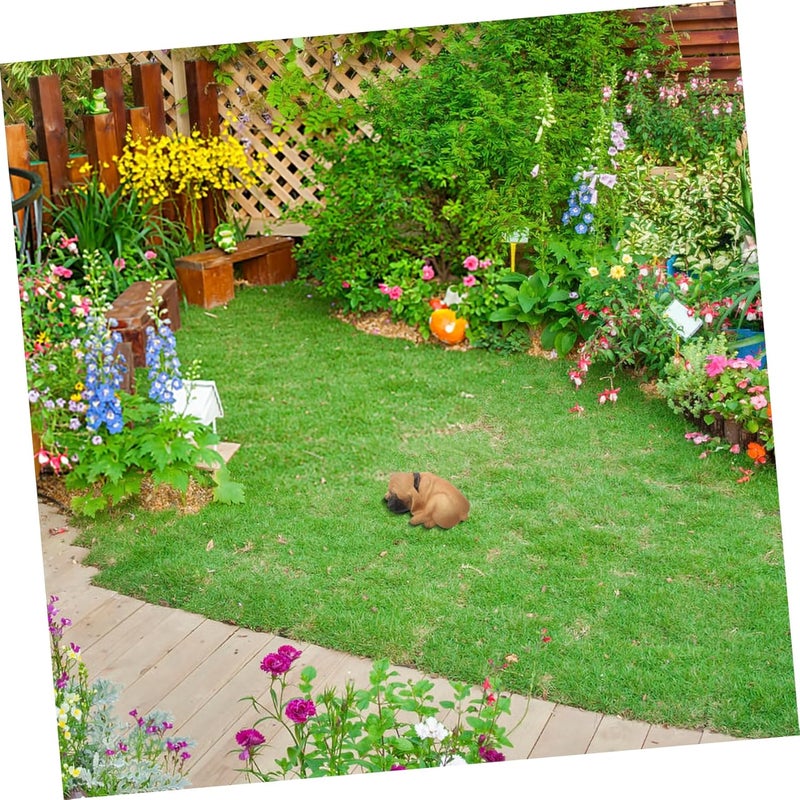 Puppy Garden Key Hider Box Realistic Outdoor Key Storage Holder for Garden Decoration Natural Dog Design Hide Key Holder for Outside Use - Image 3