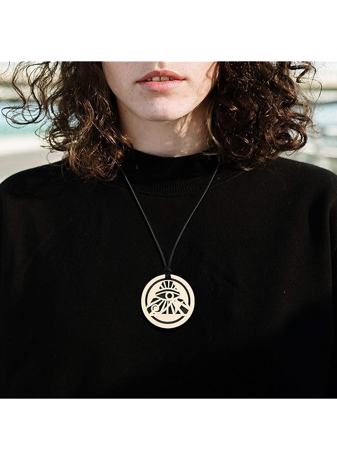 erorex 5.31 Inch Sacred Geometry Wall Art 4 Pcs Set Meditation Decor The Eye Of Horus The Flower Of Life The Tree Of Life Metatron'S Cube Crystal Grid Yoga Decor Wooden Art Set Spiritual Gifts - Image 5