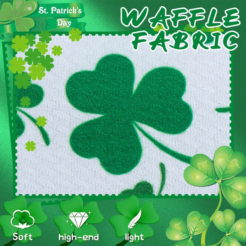 ONENINEDREAM Knotted Headband: Green Shamrock Clover Wide Hair Band for Women's St. Patrick's Day Headwear and Accessories - Image 5