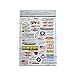 Kungfu Graphics Micro Sponsor Logo Racing Sticker Sheet Universal 72X 102 inch White MSS 7 - Image 2