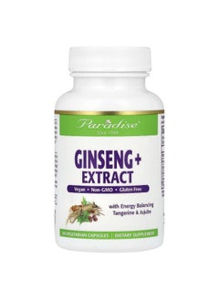 Paradise Herbs Paradise Herbs, Ginseng+ Extract, 60 Vegetarian Capsules  - Image 1