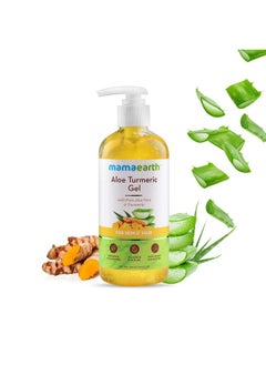 Mamaearth Aloe Turmeric Gel For Healthy Skin & Hair Reduces Sunburn Acne & Dandruff Hydrates Dry Hair & Nourishes Scalp Parabenfree 10.14 Fl Oz (300Ml)  - Image 2