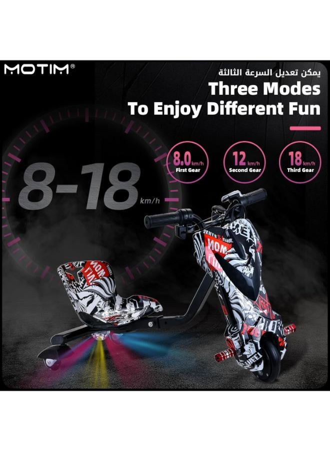 Mini 36V 3‑Wheel Drifting Electric Scooter with Bluetooth & Helmet Pad Set - Image 4