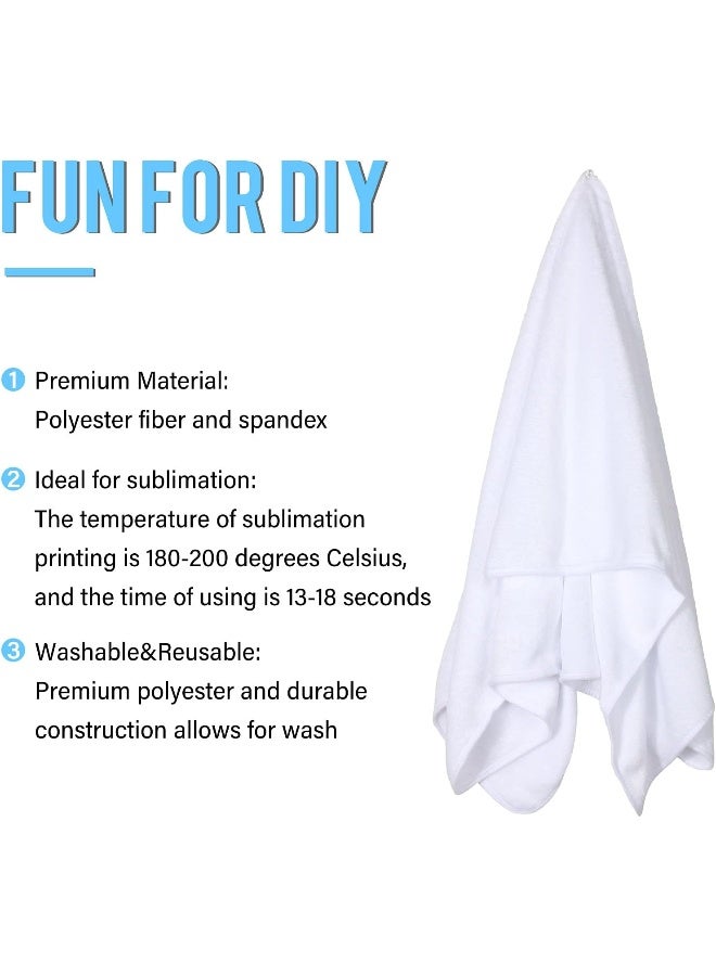 Macarrie 2 Pieces Sublimation Baby Swaddle Blanket Heat Transfer Blank Baby Monthly Milestone Swaddle Blanket Heat Press Throw Blanket Heat Transfer Blanket for Sleeping Bag (30 x 40 Inch) - Image 4