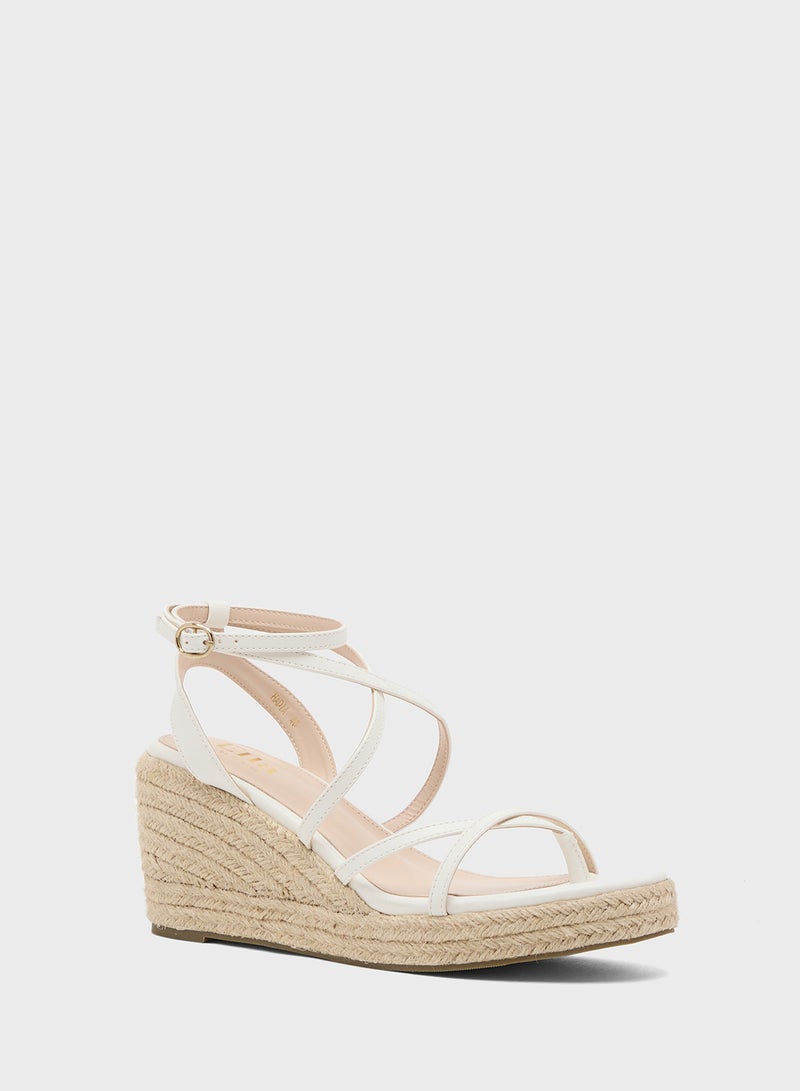 ELLA Multi-Strap Mid Wedge Sandal - Image 3
