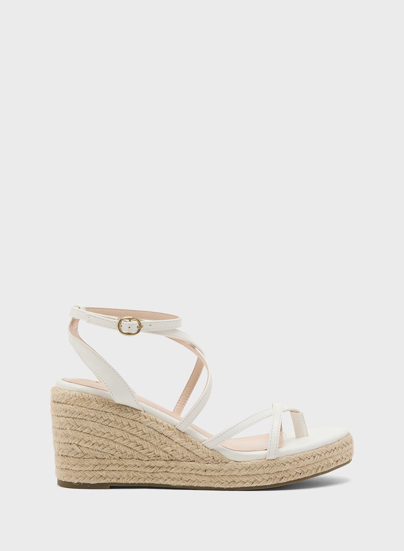 ELLA Multi-Strap Mid Wedge Sandal - Image 1