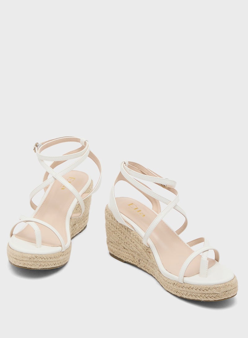 ELLA Multi-Strap Mid Wedge Sandal - Image 4