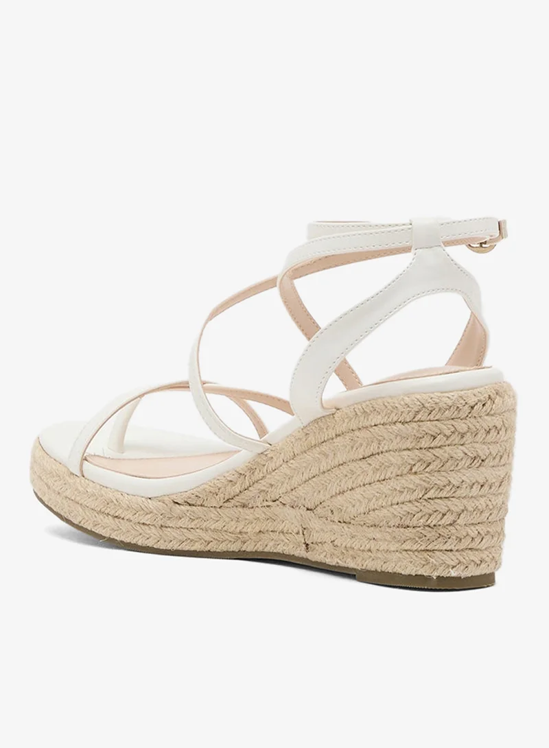 ELLA Multi-Strap Mid Wedge Sandal