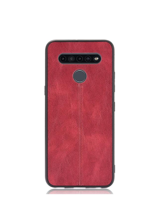 S-TOP Case For LG K41S/ K51S Shockproof Sewing Cow Pattern Skin PC + PU + TPU Case - Image 2