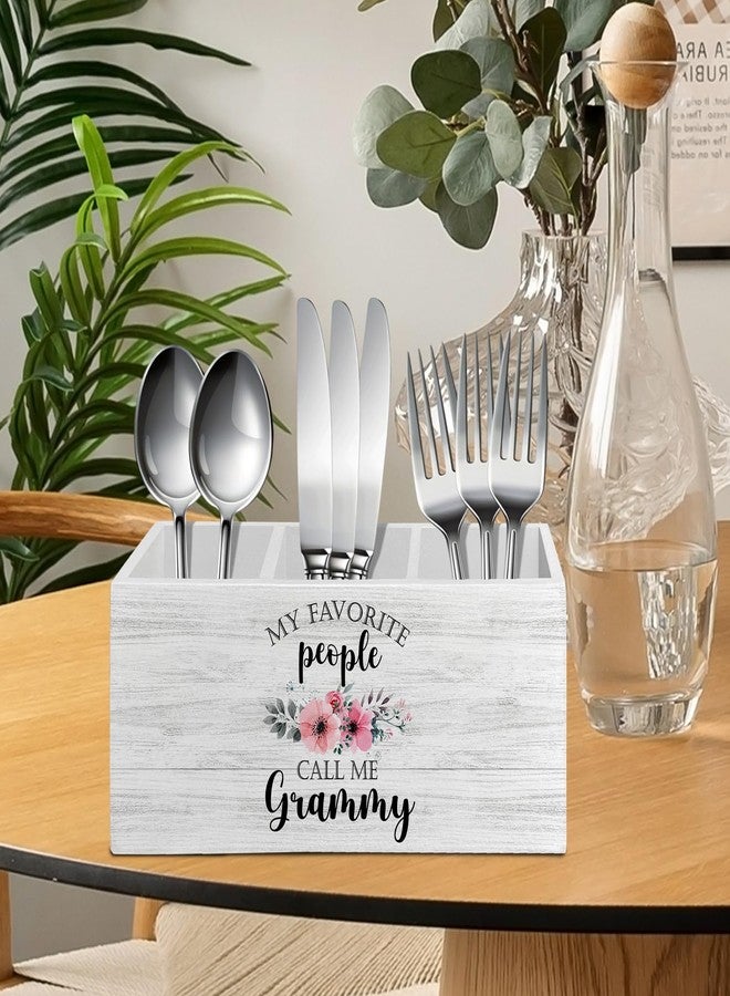 XLDLIOO Grammy Gifts, Grammy Gifts from Grandkids, Pen Pencil Holder Organizer for Desk Accessories, My Favorite People Call Me Grammy Kitchen Utensil Holder, Grandma Gifts for Christmas Birthday - Image 4