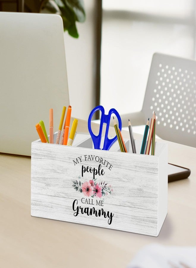 XLDLIOO Grammy Gifts, Grammy Gifts from Grandkids, Pen Pencil Holder Organizer for Desk Accessories, My Favorite People Call Me Grammy Kitchen Utensil Holder, Grandma Gifts for Christmas Birthday - Image 3