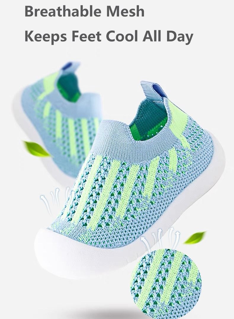 Trainers for Infant Toddler Boys Girls Shoes Breathable Mesh Soft Sole Lightweight Safer Non-Slip Toddler Sneakers Baby First Walking Shoes 6 - 36 Months  - Image 4