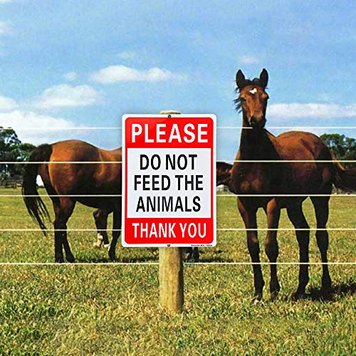 Enjoyist Please Do Not Feed The Animals Sign - 10"x 14" - .040 Rust Free Aluminum – Reflective, UV Protected and Weatherproof - Image 5