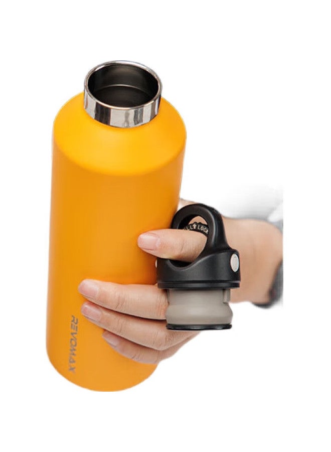 Revomax Large Capacity Insulated Mug, 316 Stainless Steel, Keeps Hot And Cold, Tea Infuser Cup, Sunflower Yellow, 950Ml - Image 3