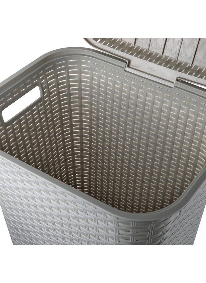 Cello - Cello Eliza Plastic Laundry Bag/Basket, 50 litres, Light Grey - Image 1