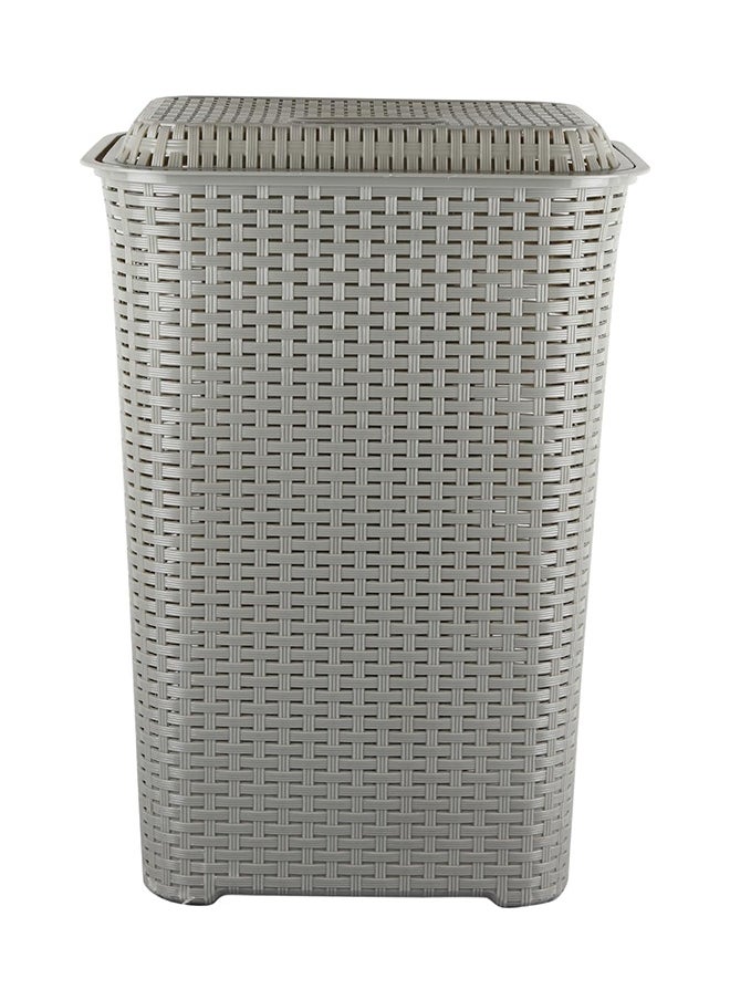 Cello - Cello Eliza Plastic Laundry Bag/Basket, 50 litres, Light Grey - Image 1