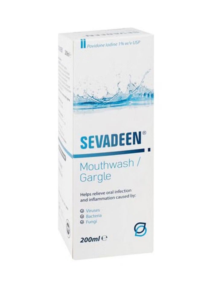 Mouthwash Gargle 200ml Antibacterial Oral Rinse for Fresh Breath & Oral Hygiene