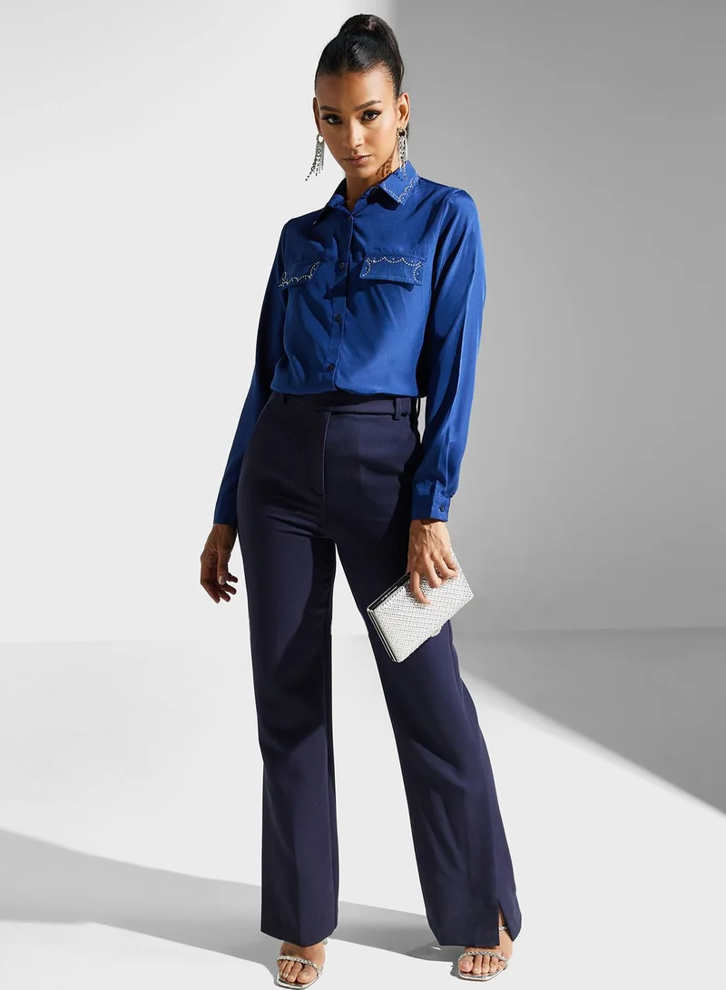 Khizana Embellished Detail Shirt
