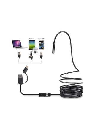 USB Endoscope Camera, 7mm Snake Inspection Camera for Android Phone, Computer, IP67 Waterproof Borescope with 6 Adjustable LED Lights, Semi-Rigid Cord Sewer Camera with Micro USB and Type C - pzsku/Z9027C600EEAB03E97D03Z/45/_/1733241966/6cda6c6e-a7aa-4e04-b4ed-fd67eb328352