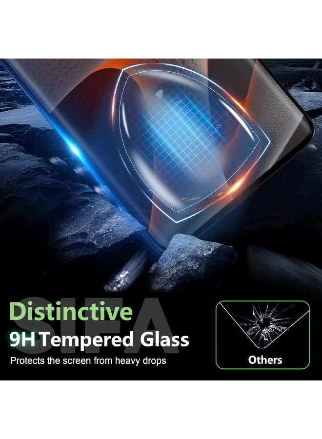 2 Pack Motorola Edge 50 Pro Screen Protector, 3D Tempered Glass Film, 9H Hardness, Touch Sensitive, Anti-Fingerprint, Anti-Scratch, Bubble-Free, HD Screen Protector for Motorola Edge 50 Pro 5G 2024  - Image 4