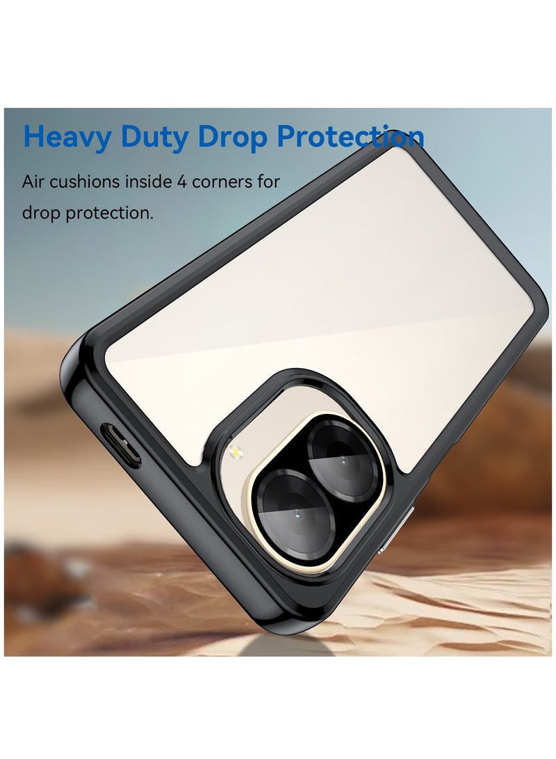 CHEROSIN Phone case for Xiaomi Redmi A5 4G/ Xiaomi Poco C71 4G Clear Back Soft TPU Shockproof Bumper Protection Cover - Image 2