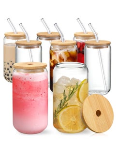 Drinking Glasses with Bamboo Lids and Glass Straw, 500ml Glass Cups, Tumbler Cup Ideal For Tea, Soda, Iced Coffee (8pc, 500ml) - pzsku/Z9027CE8971D82CA79ADDZ/45/_/1740651645/4ac5c363-c3a7-4480-b127-cfd0df676f0c