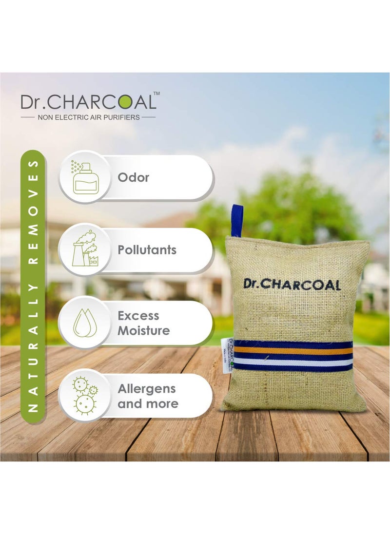 Dr. CHARCOAL - Dr CHARCOAL Fridge Deodorizer Keeps Your Refrigerator and Freezer Fresh Dry and Odor Free For 1 Year 75gm Long Lasting Charcoal Bag More Powerful than Baking Soda to remove Bad Smell - Image 1