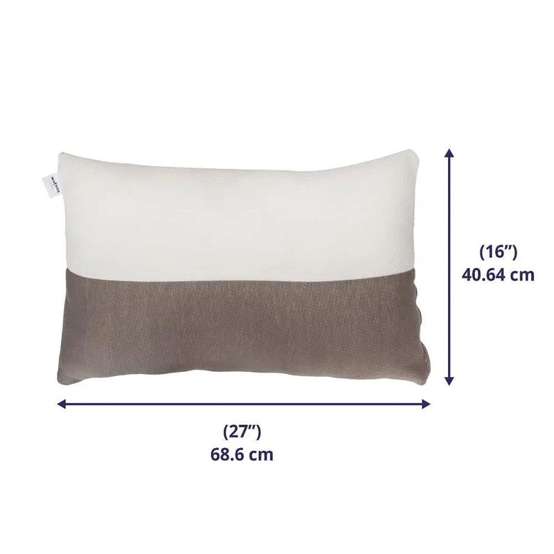Wakefit Height Adjustable Hollow Fiber Sleeping Pillow with Zip White and Grey Standard Set of 2 Microfiber 3 Months Warranty - Image 5