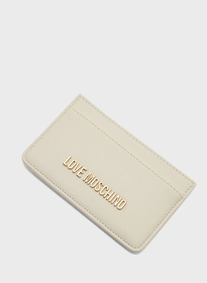 Love Moschino Logo Detailed Signature Wallet