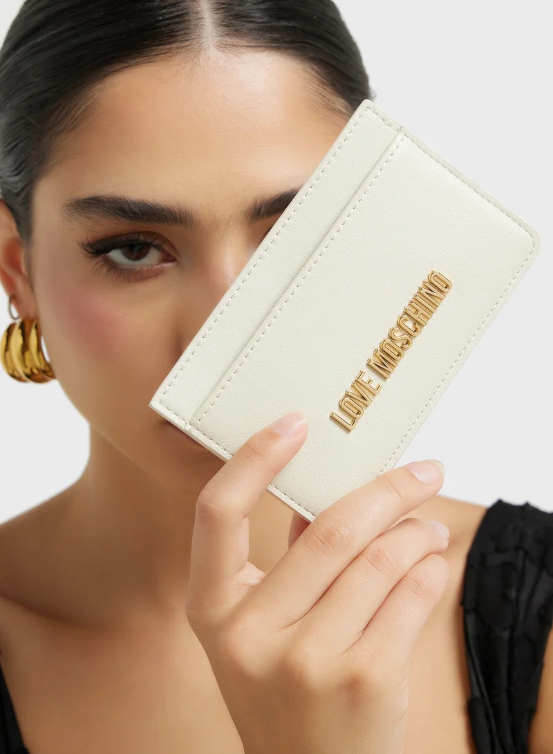 Love Moschino Logo Detailed Signature Wallet