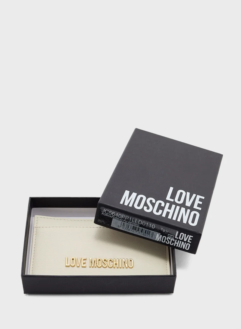 Love Moschino Logo Detailed Signature Wallet
