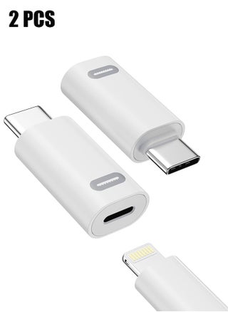 USB-C Male to Lightning Female Adapter USB Type C for iPhone 15/15 Pro/15 Pro Max/15 Plus, iPad Pro/Air, Support 35W PD Fast Charging & Transfer Data (2 Pack) - pzsku/Z9027FDB44E236402F3C0Z/45/1750391945/5a263bf0-3c36-4a80-a532-0304681e43bf
