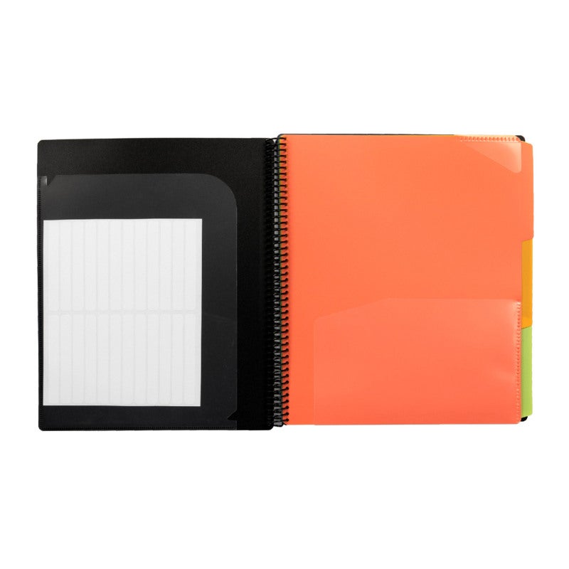 Expanding Folder: 24 Pockets Multicolor Water-Resistant PP Material - Customizable Non-Glare Front Cover Organizing Tool for Home Office Paper Organization - Image 3