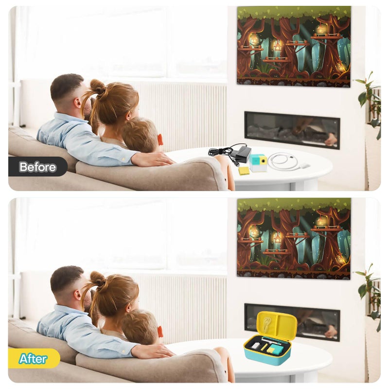 YouKnow Travel Storage Case Compatible with Nex Playground Game System, Custom Foam Tray Holds Active Game Console, HDMI & Power Cord, Remote, Camera Privacy Cover (Teal) - Image 3