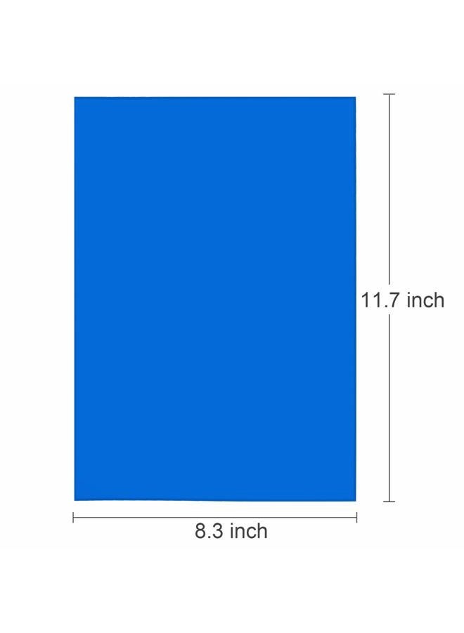Pangda 9 Pack Gel Filter Colored Overlays Correction Gel Light Filter Transparent Color Film Plastic Sheets, 11.7 by 8.3 Inches (Blue) - Image 3