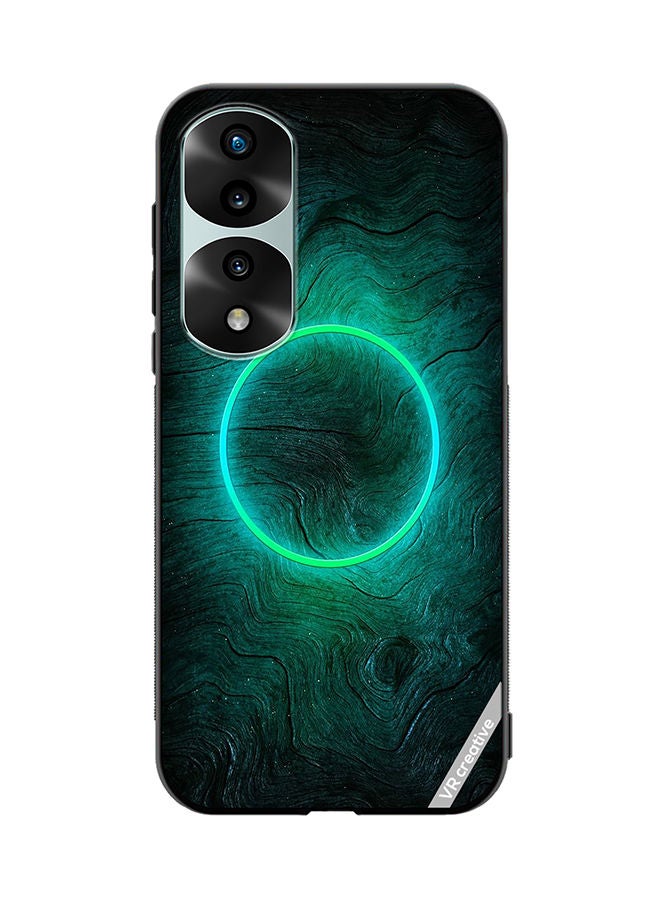 VR CREATIVE Protective Case Cover For Honor 70 Pro Green Light Design Multicolour - Image 1
