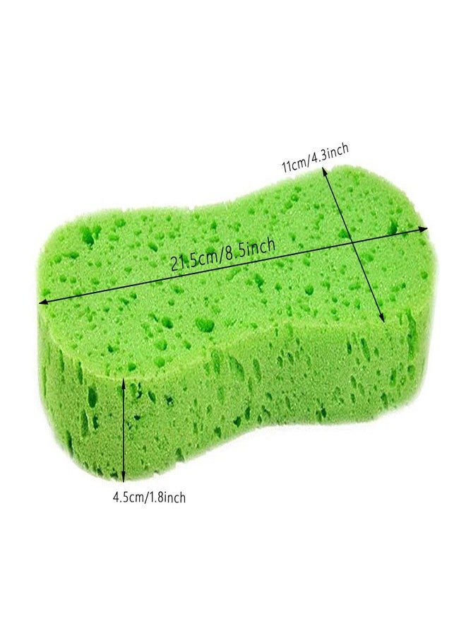 SteelFever 5 Pack Car Wash Sponges, 8.7" x 4.4" x 1.8" Multi-Functional Large Cleaning Sponges Kitchen Handy Wash Extra Thick Scrubber Kit - Image 4