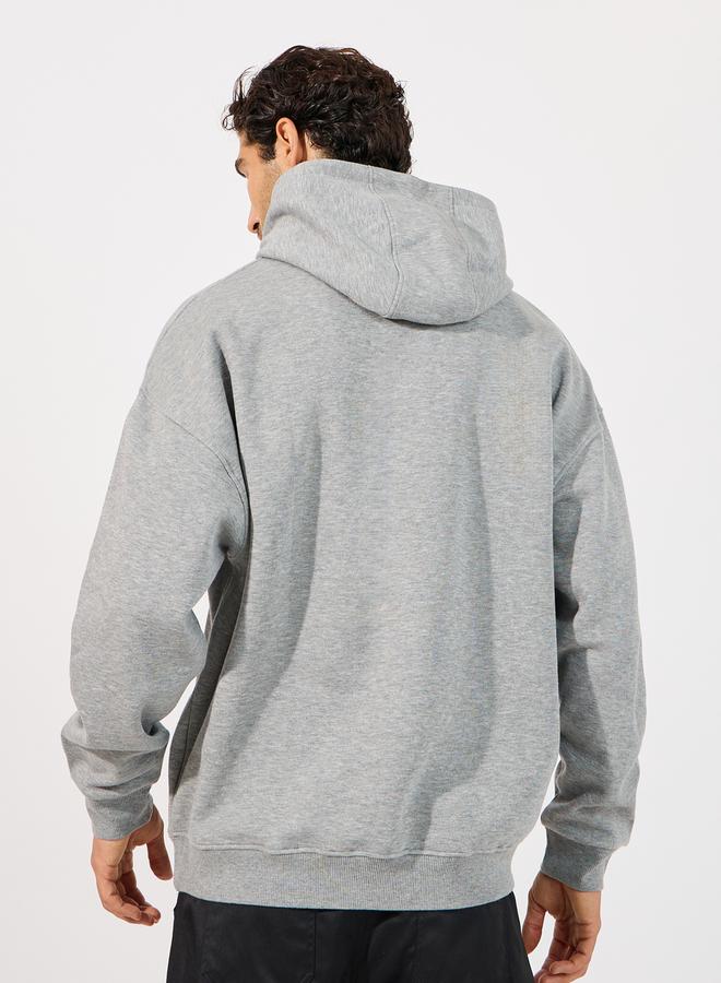 Styli Oversized Fleece Kangaroo Pocket Heavyweight Hoodie - Image 4