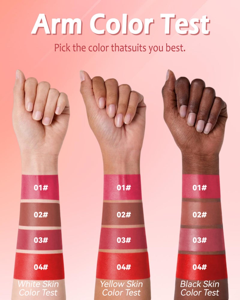 LYSdefeu Lip Stain Liner Pen Set-4 Pcs Hydrating Lip Stain Lip Liner Pencil Kit,Longlasting Waterproof Smudgeproof Matte Color Look,Precise Chisel Tip Smooth,Christmas Makeup Gift Kit for Women Girl - Image 5