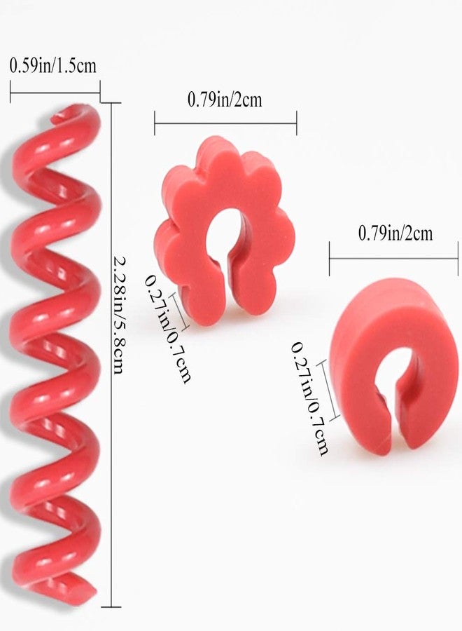 Jolbndcv 30 Pcs Silicone Drink Markers Wine Glass Charms Markers Drink Markers for Champagne Flutes Cocktails Martinis Wine Glass 3 Shape - Image 2