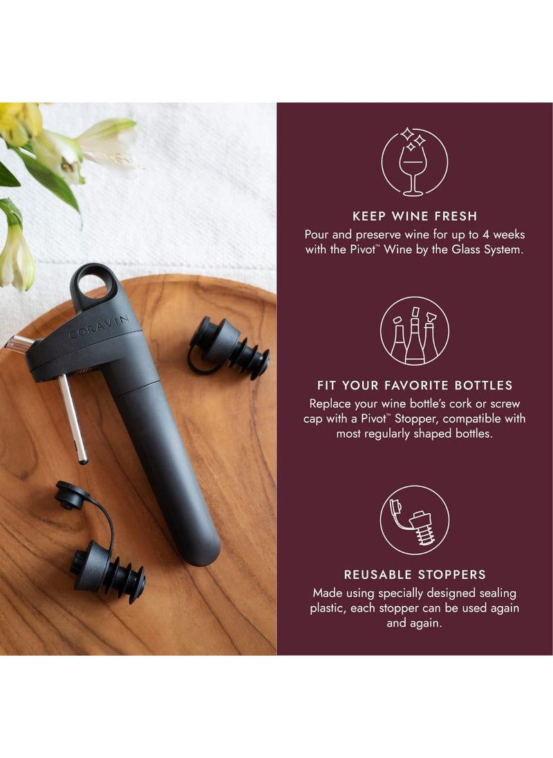 Coravin Coravin Pivot Stoppers  Pack of 6  For Pivot Wine Preservation System  Specially Sealing Plastic Stopper  - Image 2