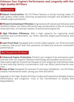 WEMZER INDUSTRIES WEMZER | Premium Oil Filter |26320-27401-WZ|Compatible With: Hyundai, Kia (Find Fitting Compatibility in Description)  - Image 3