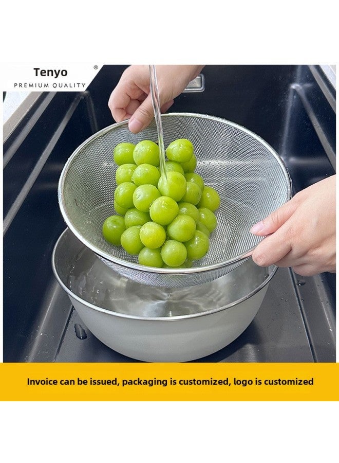 Strict Selection Department Store 304 Stainless Steel Cooking Basin Japanese Scale Basin Spray Color Mixing And Basin Egg Bowl Salad Basin-Specifications:304 Stainless Steel Beige Japanese Basin-Color:25cm  - Image 2