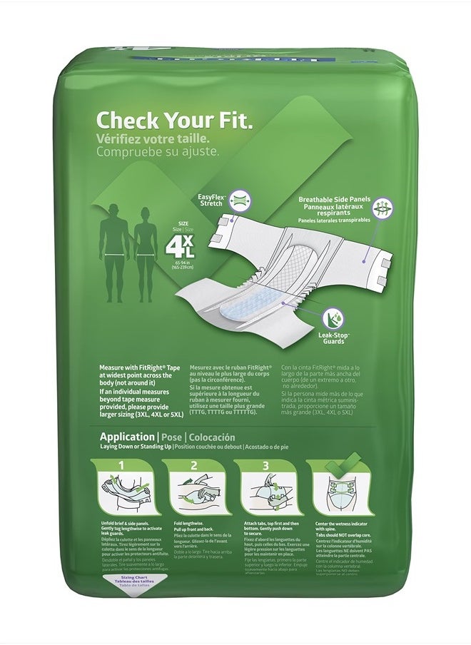 Medline Bariatric Briefs, 65 Inch-94 Inch, 8 Count (Pack of 4)  - Image 4