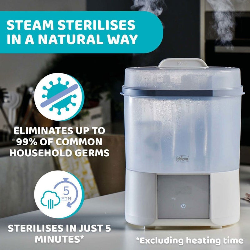 Chicco 2 in 1 Sterilizer with Dryer – Fast, Hygienic & Hassle-Free - Image 3