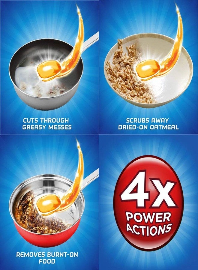 Finish All In 1 Gelpacs, Orange 54 Tabs, Dishwasher Detergent Tablets (Pack of 4) - Image 2