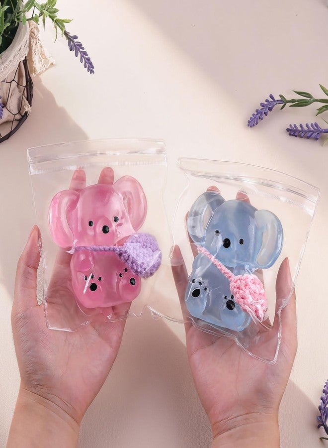 Anboor 2 Pcs Koala Squishies Toys, Soft Crystal Koala Glow in the Dark Squeeze Stress Relief Toy, Cute Animal Squishies Sensory Fidget Toy for Kids and Adults (3.4Inch) - Image 5